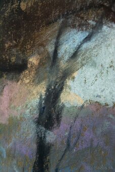 Géza Rónai – vzácny pastel na kartóne, 68 × 56 cm - 7