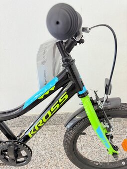 Kross Racer 3.0, 16“, detský bicykel, Black lime blue glossy - 7