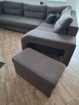 Veľký, rohový, rozkladací gauč 370x210 cm - 7