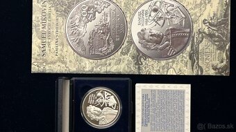 Slovenske mince proof, striebro, korunova mena. - 7