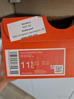 ☝ Nike FLEX RUNNER 3 veľ 28.5 (17,5cm) ako nové - 7