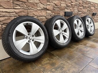 ALU DISKY SKODA TRITON 5x112 R17 + ZIMNÉ PNEU 215/55 R17 - 7