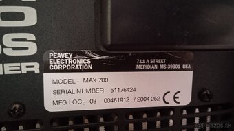 Basgitarovy zosilňovač Peavey - 7