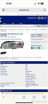 Predam Xenony Volvo V70, XC70, S60…R type - 7