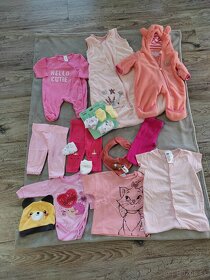 Balík oblečenia pre bábätko dievčatko - veľkosť 50 -70 - 7