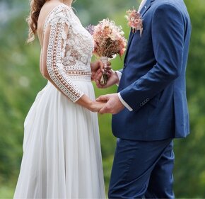 Svadobné šaty s 3D čipkou Milla Nova 36/38 boho - 7
