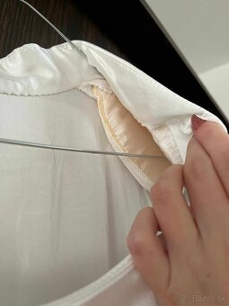 Dlhé spoločenské / svadobné /popolnočné biele šaty - 7