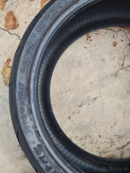 Predám 2 motocyklové pneumatiky Mitas 125/70ZR17 M/C 58W - 7