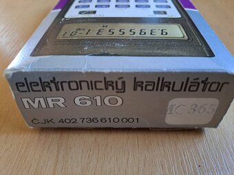 TESLA MR 610 – historická vědecká kalkulačka, komplet - 7