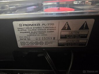Pioneer PL-770 vintage gramofón - 7