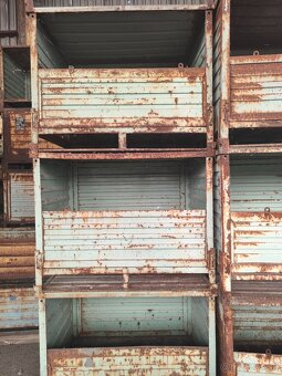 PREDÁM POUŽITÉ KOVOVÉ PALETY, BEDNE - 7