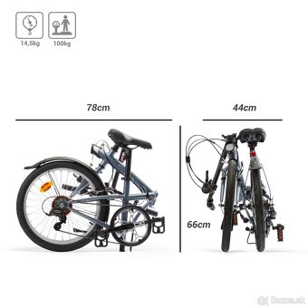 Skladací 🚲 Btwin Fold 120. - 7