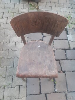 Drevené staré stoličky RETRO - 7