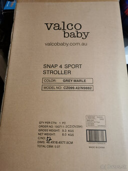Kočík Valco baby Snap 4 Tailormade +vložka +zimný fusak Brio - 7