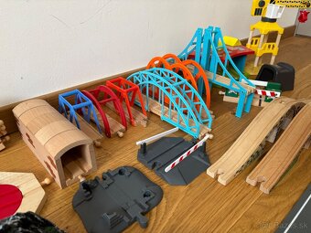 Drevená vláčiková súprava - Mega set 190+ - 7