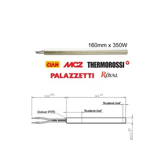 Zapaľovacie špirále (odporové zapalovače) pre peletové pece - 7