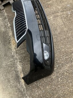 predni naraznik skoda superb ii 13-15 cerny maska - 7