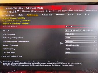 ROX STRIX B550-F GAMING + RYZEN 7 5800X + 32GB DDR4-3600 - 7