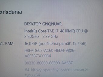 Lenovo Thinkpad T540 / Intel core i7 / 16gb ram / 256gb ssd - 7