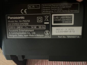 Mikrosystém Panasonic PM250 s DO pre CD aj USB - 7