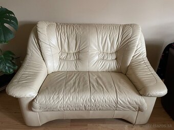 Kožená sedacia súprava 3+2 s rozkladom - 7