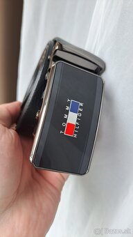 Nový Tommy Hilfiger pánsky opasok čierny - 7