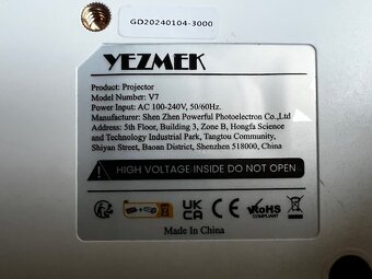 Led Projektor YEZMEK V7 Native 1080P Full HD - 7