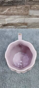 Růžový porcelán, hrníček ,Chodov - 7