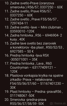 MINI/BMW/ORIGINAL NAHRADNE DIELY/-50% - 7