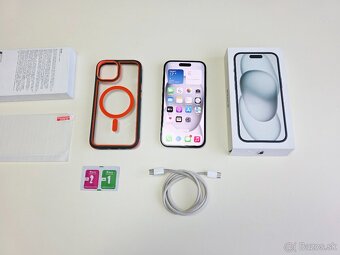 APPLE IPHONE 15 128GB BLACK,ZDRAVIE BATERKY 100% - 7