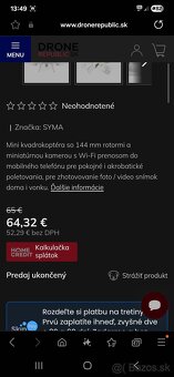 Predam ovládač dron náhradné diely - 7
