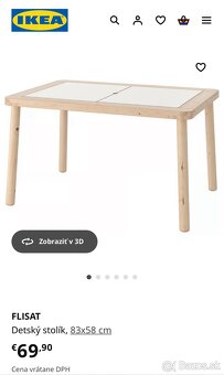 Detský stolík Flisat Ikea - 7