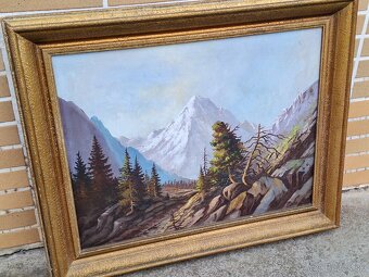 Starý obraz maľba na plátne - 7