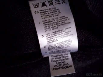 Fred Perry pánsky sveter tmavošedý L-M - 7