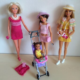 Nohavice top skladaná sukňa roláčik pre bábiky barbie Ken - 7