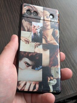 PREDÁM GOOGLE PIXEL 6A | Čierny+ Biely DBRAND skin 128GB - 7