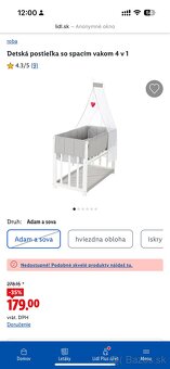 Detská postieľka so spacím vakom 4 v 1 ROBA - 7