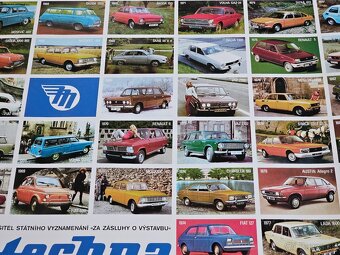 plakát mototechna motokov Volha škoda fiat tatra trabant VAZ - 7