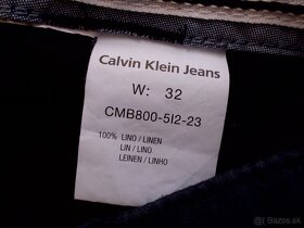 Calvin Klein cargo ľanové kraťasy M-32 - 7