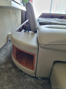 Exkluzívna dizajnová posteľ s masážou, trezorom a úložne pr. - 7