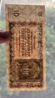 Bankovky Protektorát ČaM 10 Kć 1942 série Nb - 7