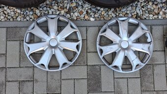 4x plechové disky 6Jx15 ET38 + zimné pneu 185/60 R15 - 7