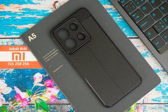 Puzdro s koženkovým vzorom pre Xiaomi / Redmi / Poco - 7