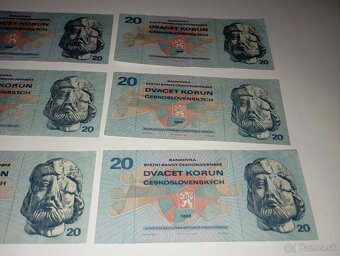 BANKOVKY 20 KČS 1970, SÉRIE L + H - 7