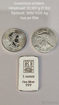 Investičné zlato a striebro - 7