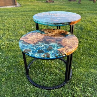 Epoxidový stôl , set konferenčných stolov , epoxidové stoly - 7