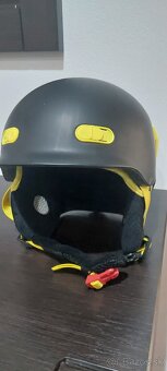 Detské lyže, lyžiarky, paličky, prilba - 7