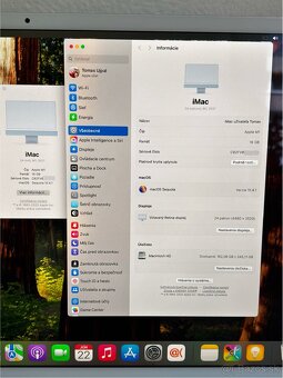 Predám iMac M1 24" 4,5K , 16GB RAM, 256GB SSD, 8CPU/8GPU - 7