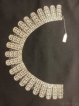 Originál . starožitné ecru čipkové golieriky - 7