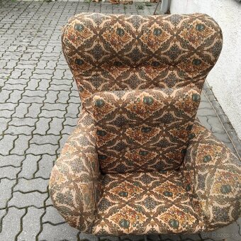 Velke Retro otocne kreslo UP Zavody Ušiak 1970 roky - 7